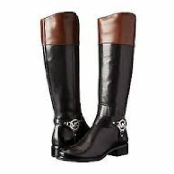 Michael Kors Fulton 7.5 leather riding boots - Picture 2 of 9